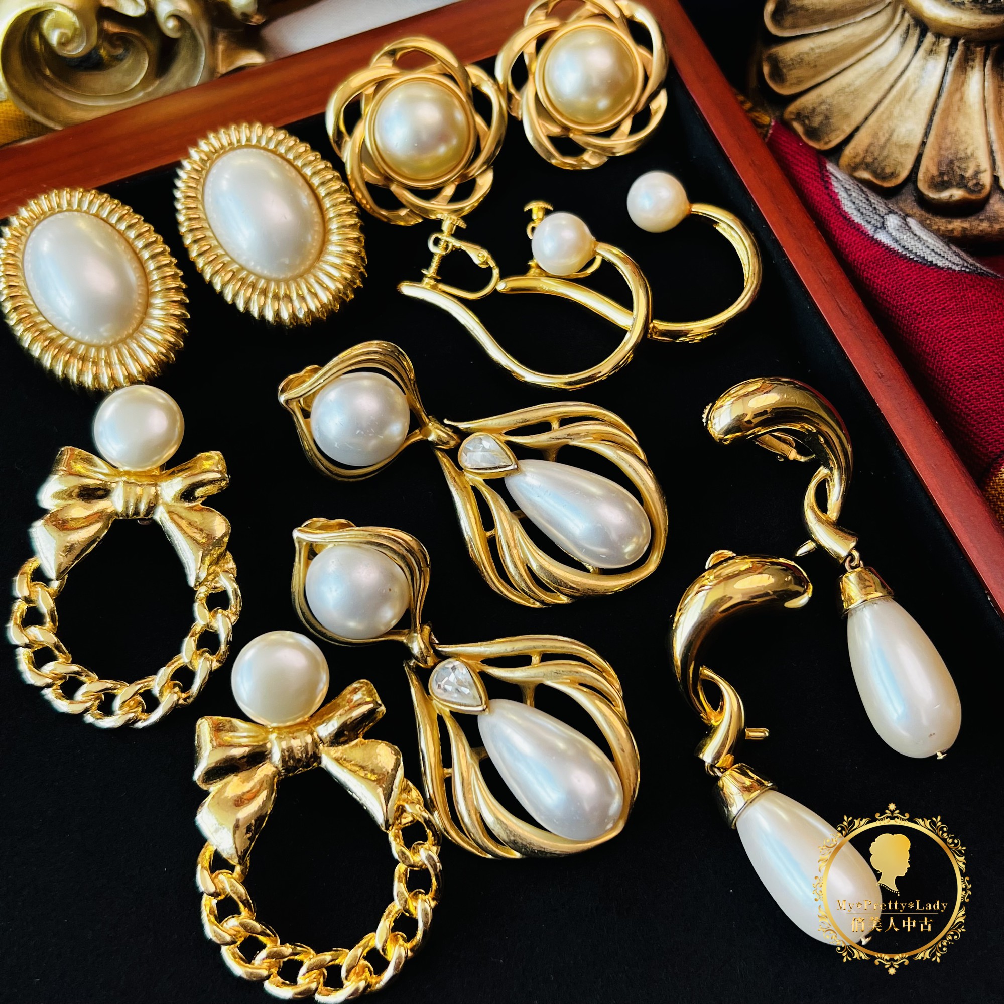 时尚经典浪漫主义仿珍珠镶嵌