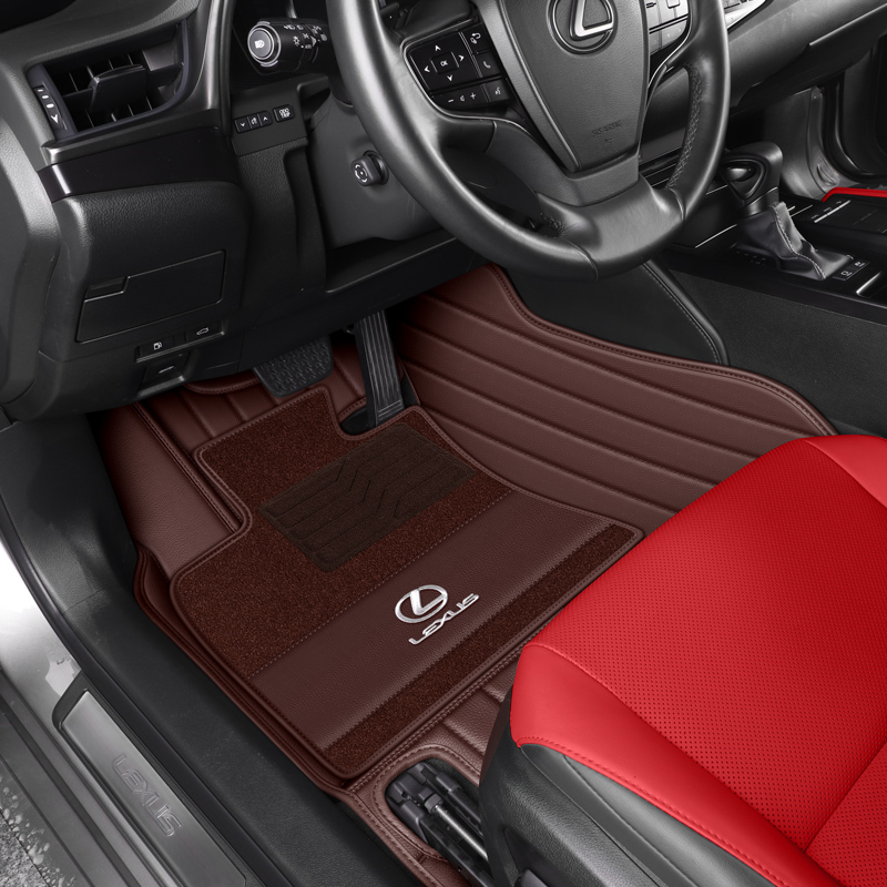 雷克萨斯ES200 ES300hNX350hRX450h LS500hLX570专用真皮汽车脚垫