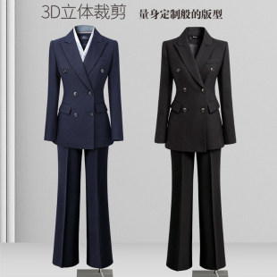 春秋高级感气质收腰经理OL通勤上班西服工作服 女正装 职业西装 套装