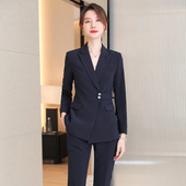 春季 诗璐雅显瘦职业正装 女高级感职场通勤工作服气质工装 套装 西装
