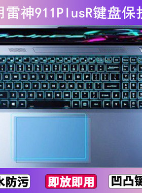 适用雷神911PlusR键盘保护膜17.3英寸笔记本电脑防尘罩防水套彩绘