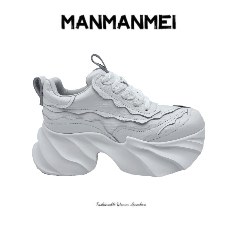 蔓蔓美松糕厚底圆头女鞋