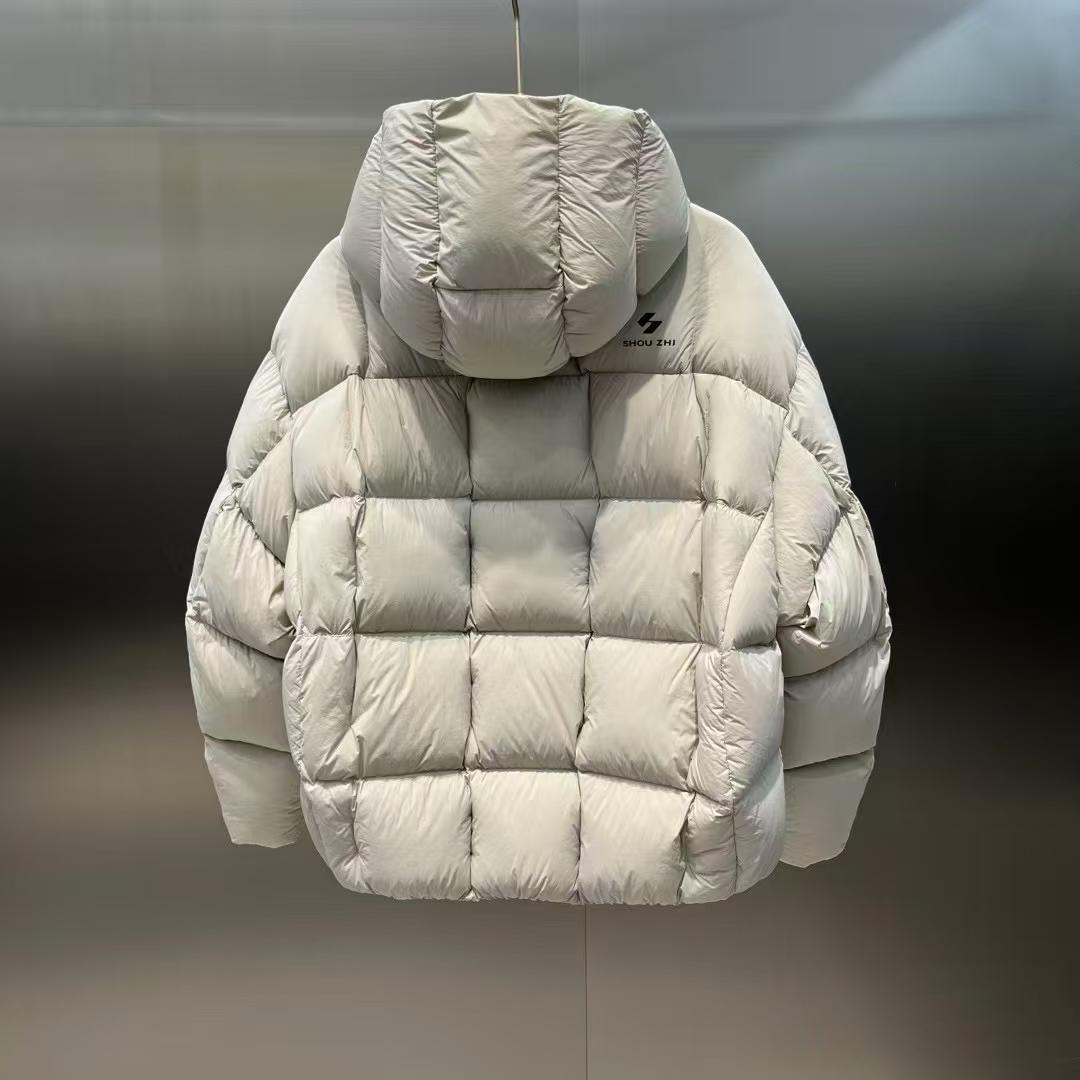 85白鸭绒美式复古加厚保暖轻便连帽羽绒服男女同款潮流面包服外套