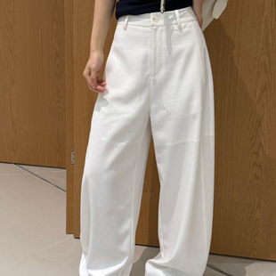 简约风百搭极简日常高腰显瘦微弯刀休闲长裤 新款 女 2026春季 LIMO