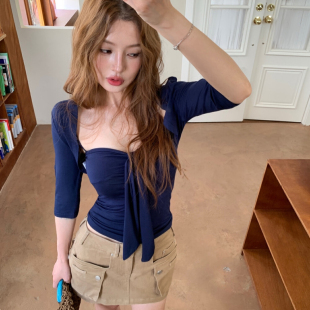 小女人辣妹防晒开衫 新款 蝴蝶结吊带背心两件套 2025夏季 HOLDER