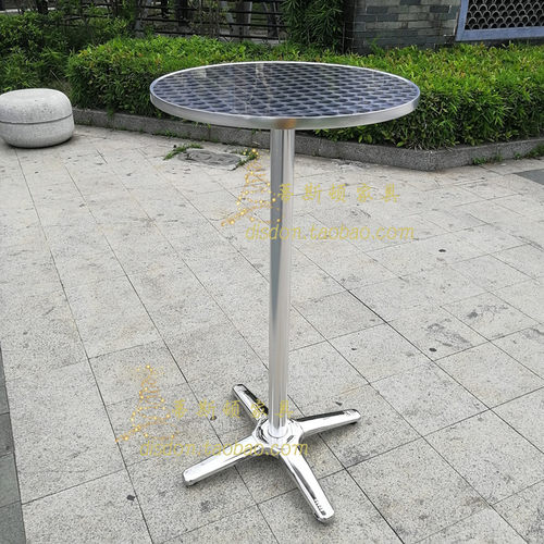 防锈折叠圆吧桌易清洁酒吧散台