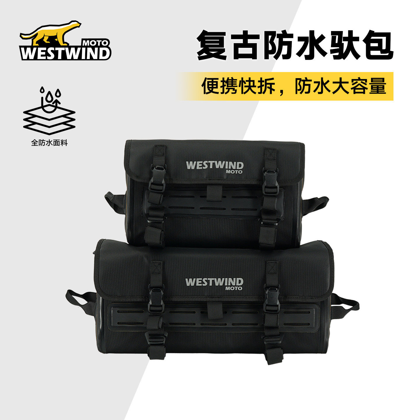 西风适用本田幼兽CC110复古车头包硬壳防水幼兽车包WESTWIND