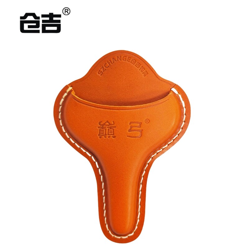 仓吉剪刀皮套牛皮可黏贴在钓箱上图片