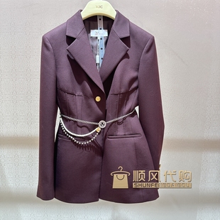 23秋冬新款 VJC 专柜正品 4890 OLIVIA女装 西服外套V23CH1141