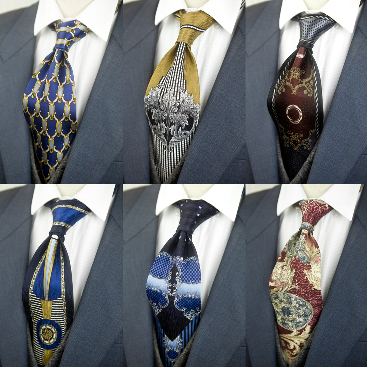 欧美复古桑蚕丝休闲宽版领带