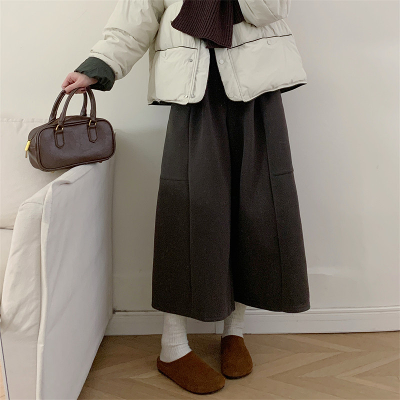 初吾家25冬季新款日系高腰显瘦加厚保暖百搭八分裤毛呢阔腿裤女,女装/女士精品,休闲裤,淘宝优惠券,粉丝福利购,淘宝优惠卷