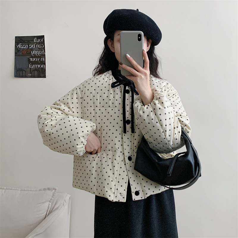 初吾家25冬新系带小碎花短款90白鸭绒子新国标小个子羽绒服女外套,女装/女士精品,羽绒服,淘宝优惠券,粉丝福利购,淘宝优惠卷