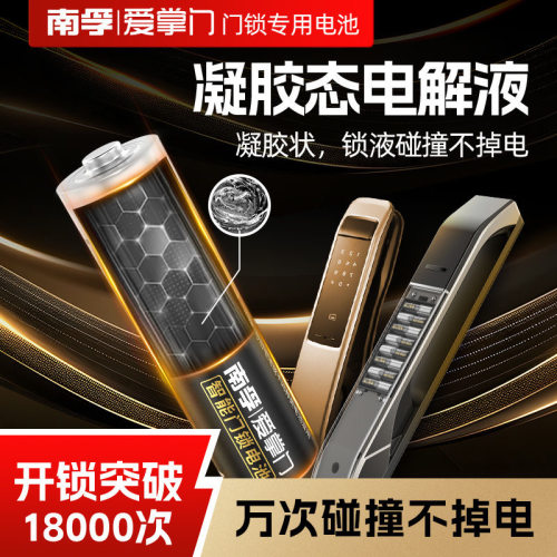 南孚爱掌门5号碱性智能门锁电池
