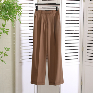 row 秋冬新款 闭眼收ken定没错 裤 显腿长羊毛直筒阔腿西装 高奢正