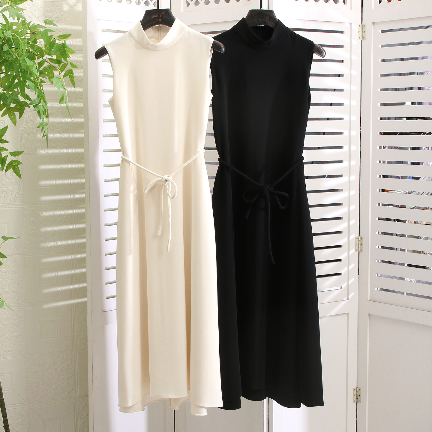 正奢遮小肚子日本三醋酸连衣裙秋