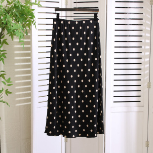 真Z原 细腻顺滑 Wit波点 复古 松紧腰半裙 轻松Get法式 一眼沦陷