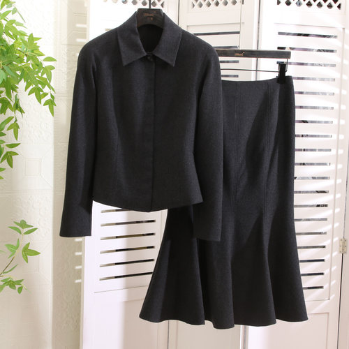 正奢GD一眼万年法兰绒收腰套装秋