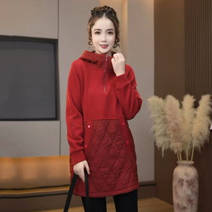 宽松休闲连帽打底衫 韩版 5818秋冬新款 女 7105