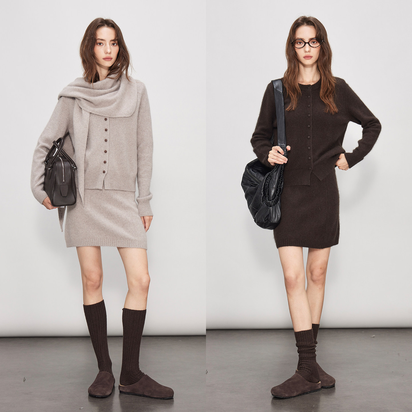 3ONE 显瘦百搭miu系短款内搭针织开衫/三角巾/半裙/秋冬时尚套装,女装/女士精品,时尚套装,淘宝优惠券,粉丝福利购,淘宝优惠卷