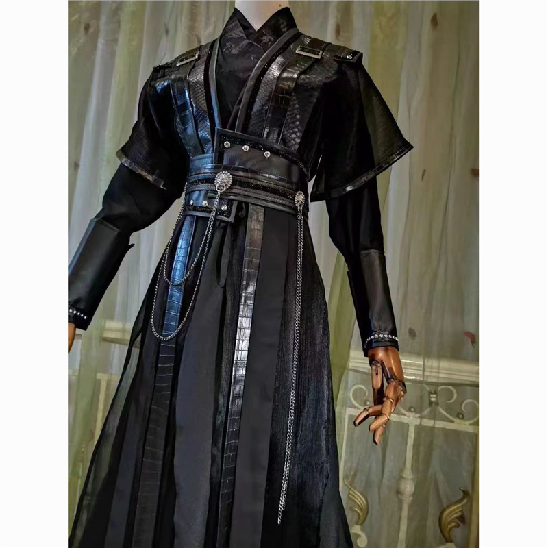 古装黑色男劲装黑水贺玄顾昀墨燃萧策安cos服墨燃cos服古风男装