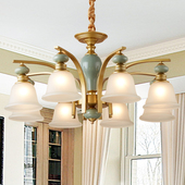 欧式 复古灯具奢华大气书房卧室餐厅客厅吊灯 吊灯田园简约现代美式