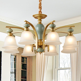 欧式 复古灯具奢华大气书房卧室餐厅客厅吊灯 吊灯田园简约现代美式