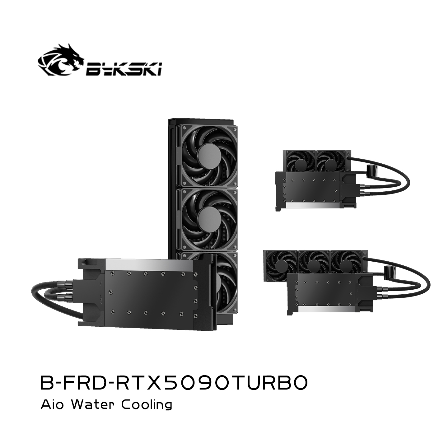 Bykski B-FRD-RTX5090TURBO显卡一体式水冷国产涡轮卡RTX5090 32G