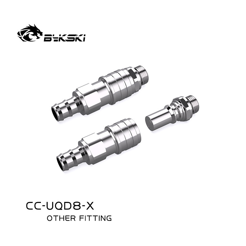 Bykski CC-UQD8-X 不锈钢止水阀快拆服务器数据中心液冷快速接头