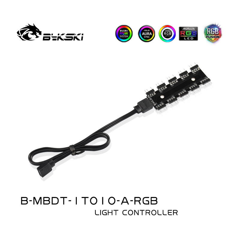 BYKSKI B-MBDT-1TO10-A-RGB 마더보드 1분 10 스플리터 판타지 라이트 라인
