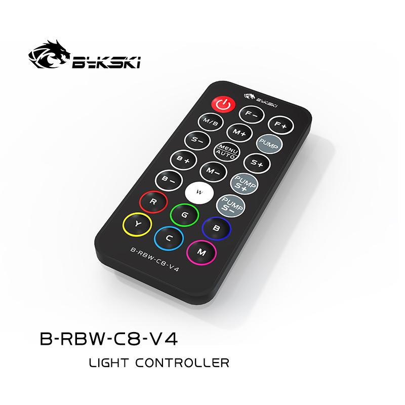 Bykski B-RBW-C8-V4幻彩灯光控制器 5V(A-RGB)灯光遥控 主板同步