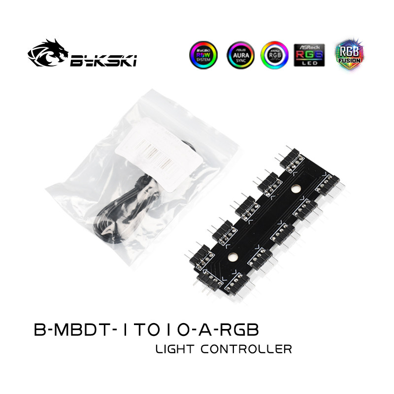 BYKSKI B-MBDT-1TO10-A-RGB 마더보드 1분 10 스플리터 판타지 라이트 라인