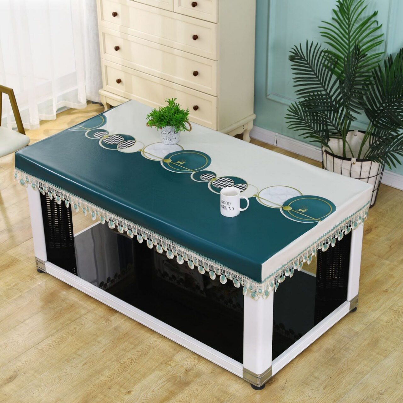 防水防油新款桌布桌垫电视柜烤火罩免洗批发