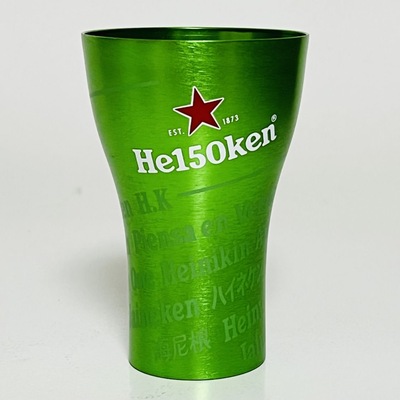 喜力啤酒杯金属杯Heineken海尼根150周年纪念杯水杯时尚精品铝杯