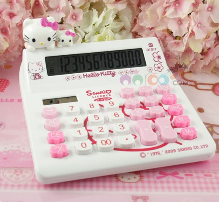 ´óºÅ ³¬¿É°®¿ÌØÃ¨¿¨Í¨¼ÆËã»ú ·Ûºì¿É°®HELLO KITTY¼ÆËãÆ÷ KT530