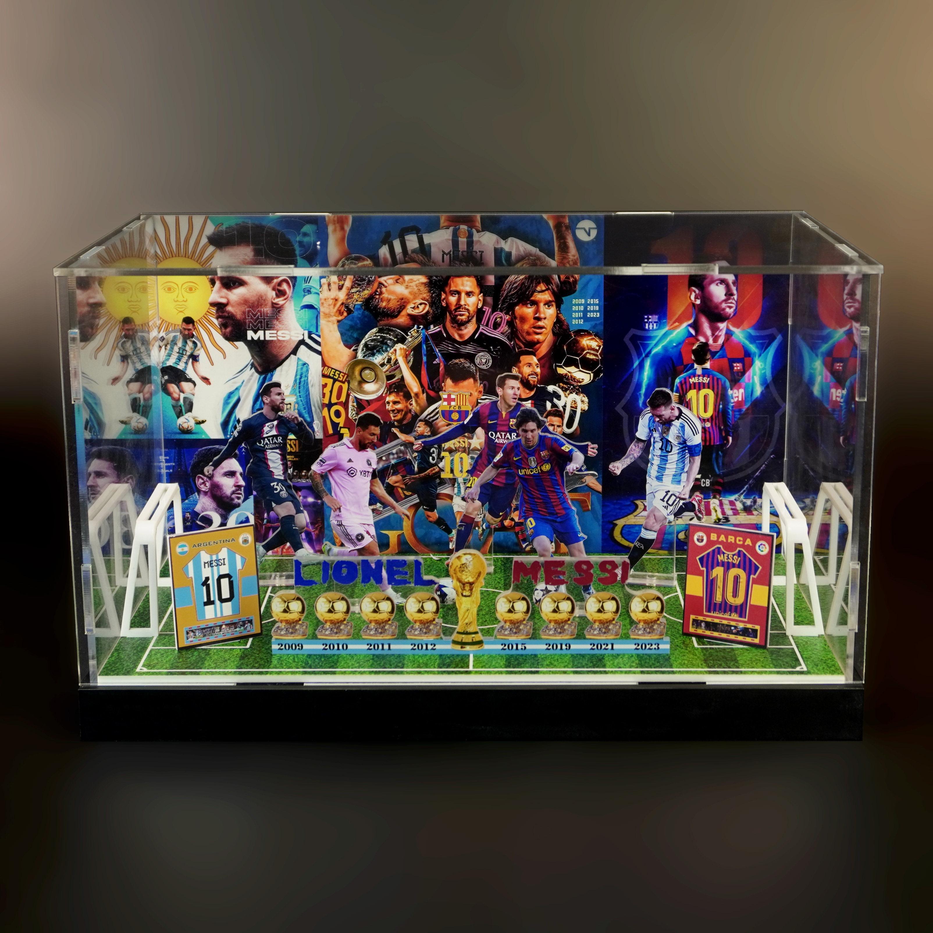 创意足球生日礼物球迷球星C罗梅西手办送男同学六一毕业季礼物