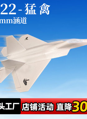 F22猛禽 64mm涵道 EPO航模遥控飞机成人战斗机超大固定翼飞机航模