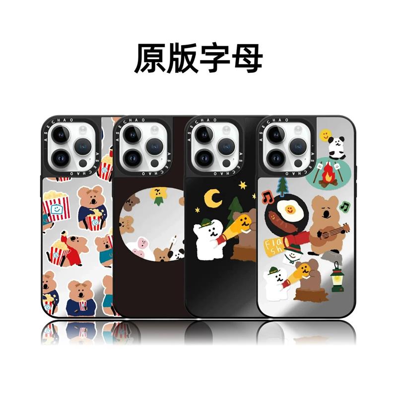 联名韩系风柿子椒小熊17pro适用于iPhone16promax苹果15plus手机壳14磁吸13卡通12华强北平替可爱女防摔硬壳
