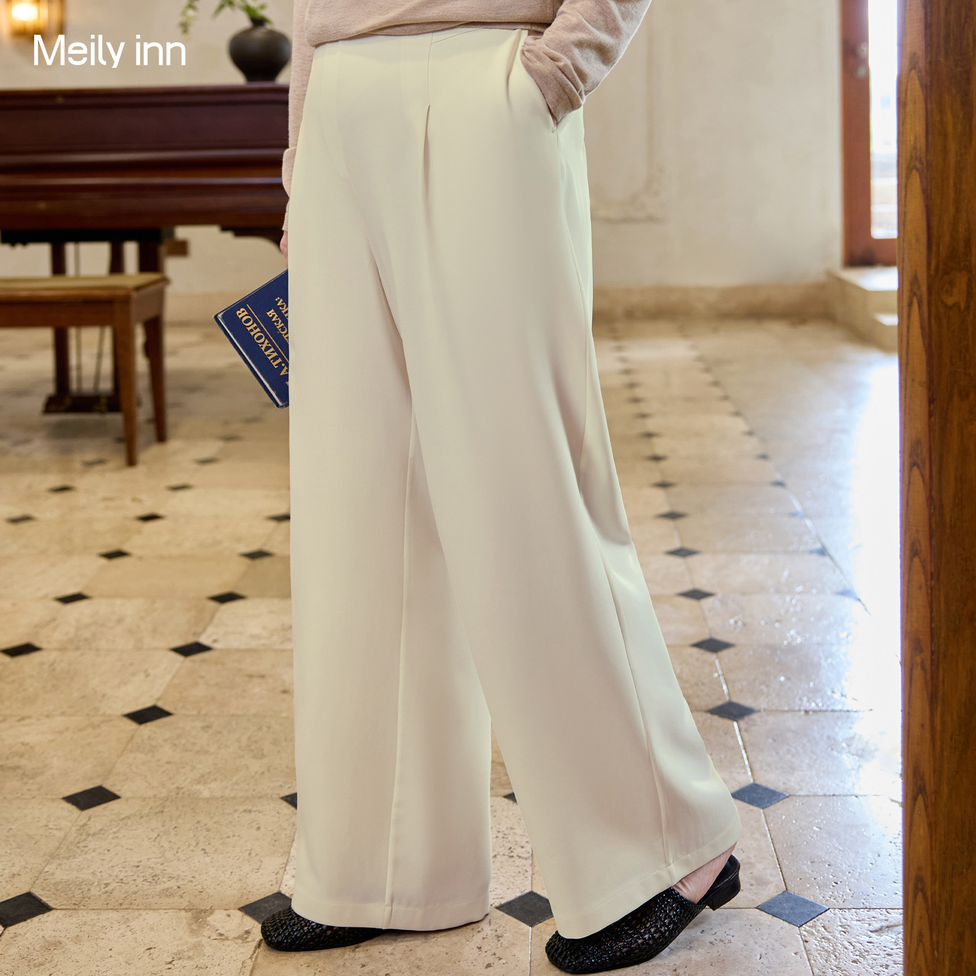 美丽客栈高端定制大码女装胖mm200斤显瘦休闲裤子慵懒松弛阔腿裤,女装/女士精品,大码裤装,淘宝优惠券,粉丝福利购,淘宝优惠卷