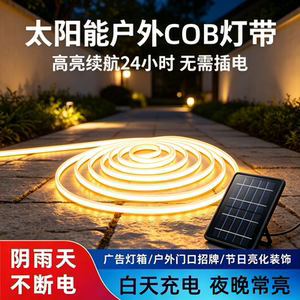 太阳能LED灯带COB装饰线条灯
