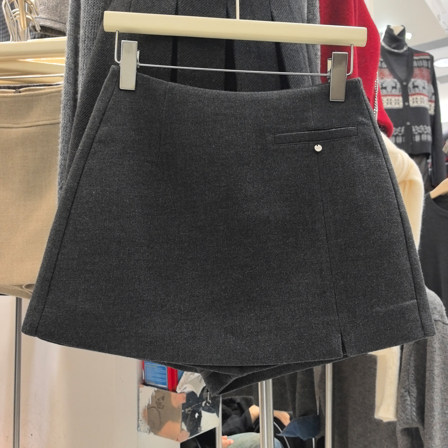 高腰短裤裙女外穿显瘦A字靴裤