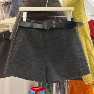 百搭休闲靴裤 显瘦A字阔腿裤 女外穿2025冬季 XIBEIERXIXI高腰短裤