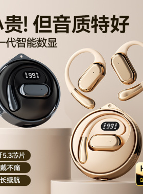 挂耳式新款无线蓝牙耳机柏林音效D88ai智能翻译蓝牙耳机小椰球OWS