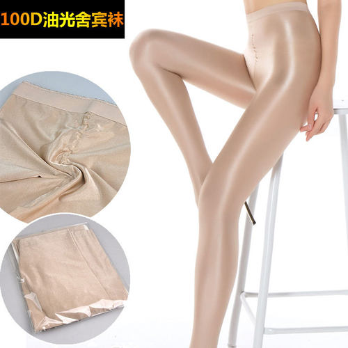 夜店闪亮舞台演出珠光踩脚袜