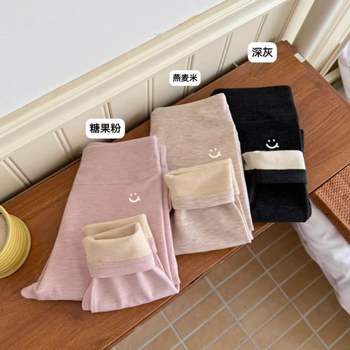 冬季新款校服神器保暖裤学生高腰裤子加绒加厚桑蚕丝女童打底裤