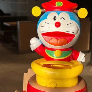 2024麦当劳哆啦A梦红包机机器猫发牌机春节玩具盒装叮当猫公仔