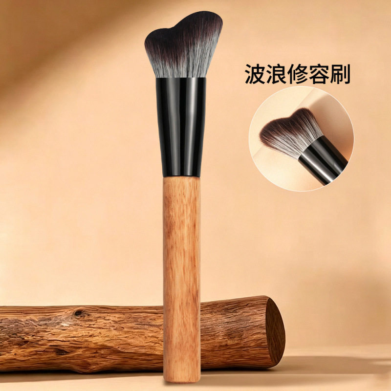 修容刷波浪形贴合脸部轮廓侧脸斜