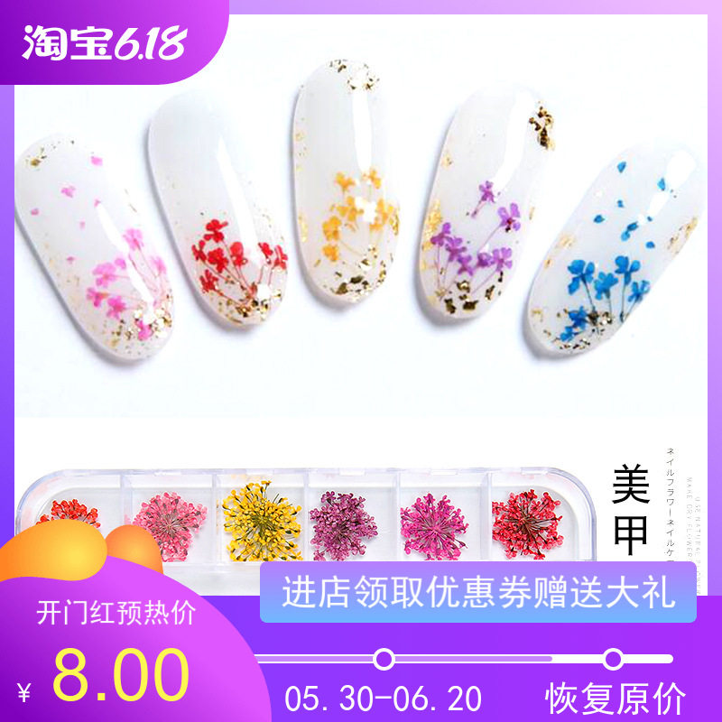 美甲饰品3d真干花彩色花瓣花朵新娘艺术美甲造型指甲装饰盒装花朵|ruв категории Косметика, маникюрный инструмент - от Buy2taobao.com для оказания профессиональной услуги покупки агента Taobao