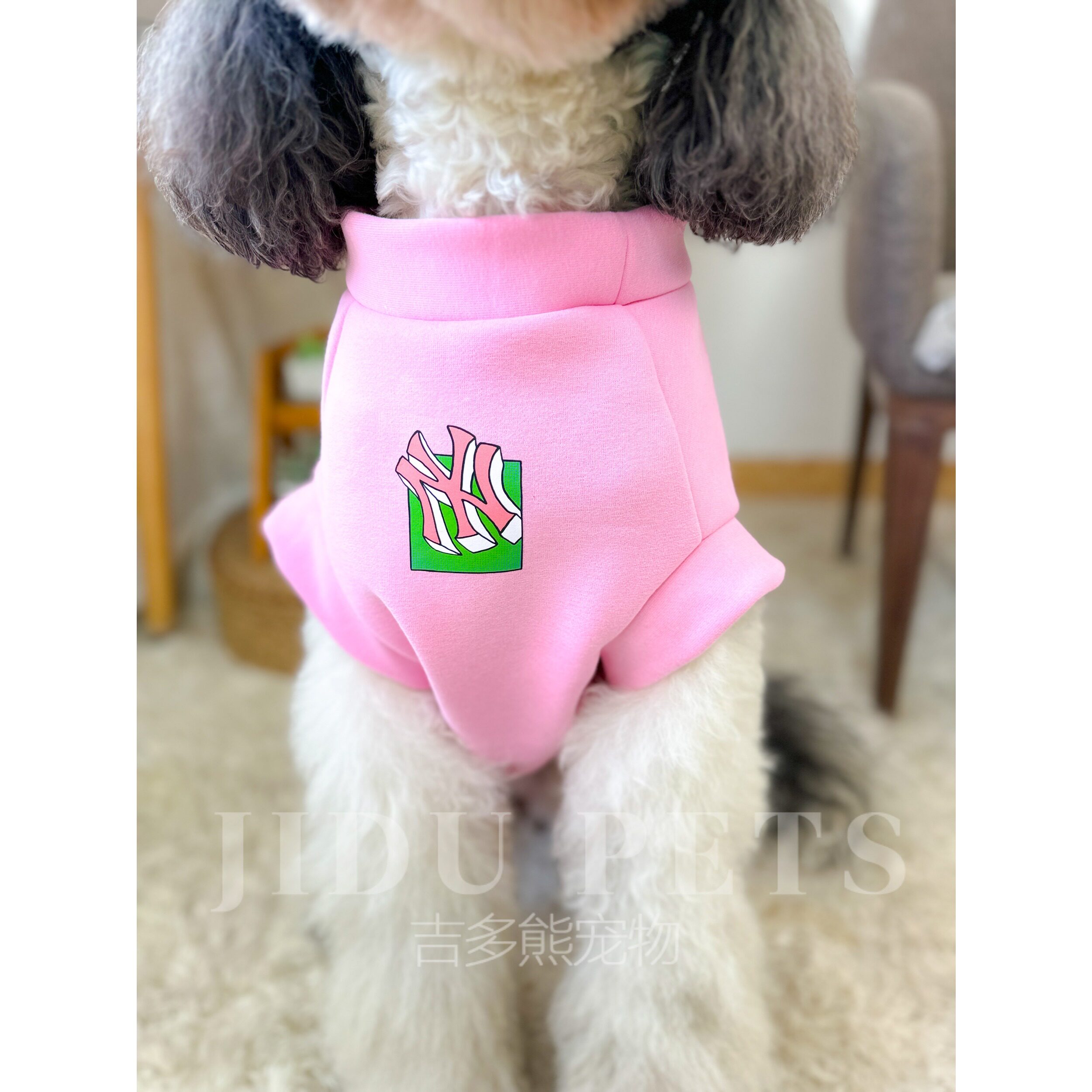 大型犬狗狗衣服加厚加绒卫衣背心马甲秋冬潮牌可爱巨贵宠物衣服