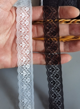 T3431# 台版蕾丝花边辅料薄款超仙透纱波浪点点diy娃衣蕾丝边辅料