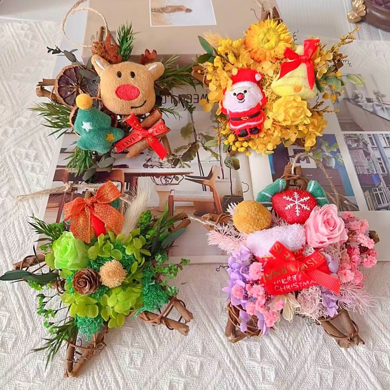 圣诞节永生花DIY干花材料包